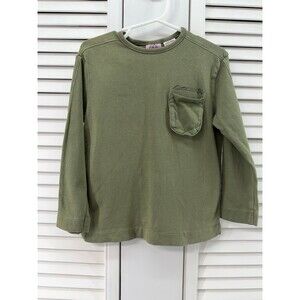 Zara size 3-4 green long sleeve top